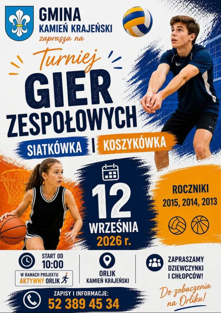 Turniej Gier Zespołowych – siatkówka i koszykówka